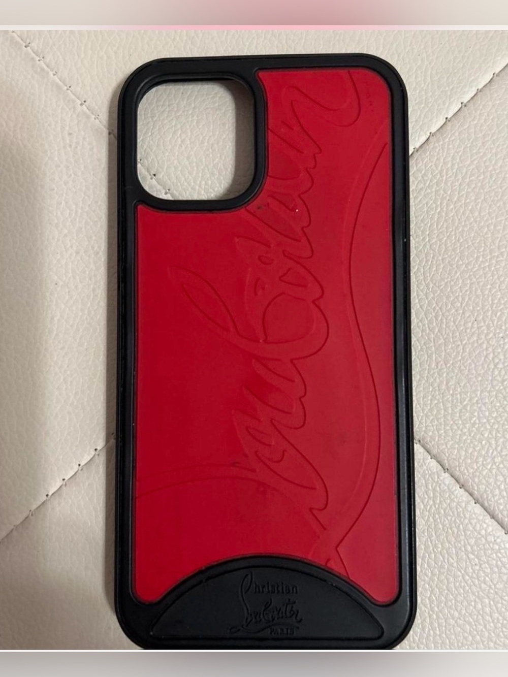 Christian Louboutin Red and Black Signature iPhone Cover  iPhone case 6.1
